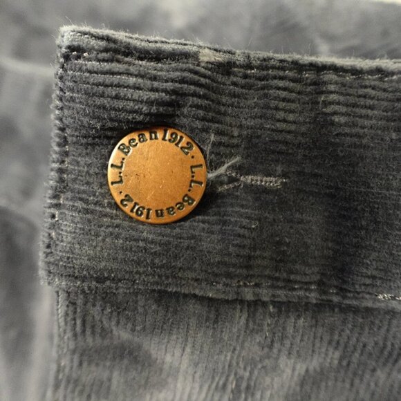 LL Bean BeanFlex Five-Pocket Corduroy Pants Mid-Rise Straight-Leg women's 8 tall - Picture 3 of 13